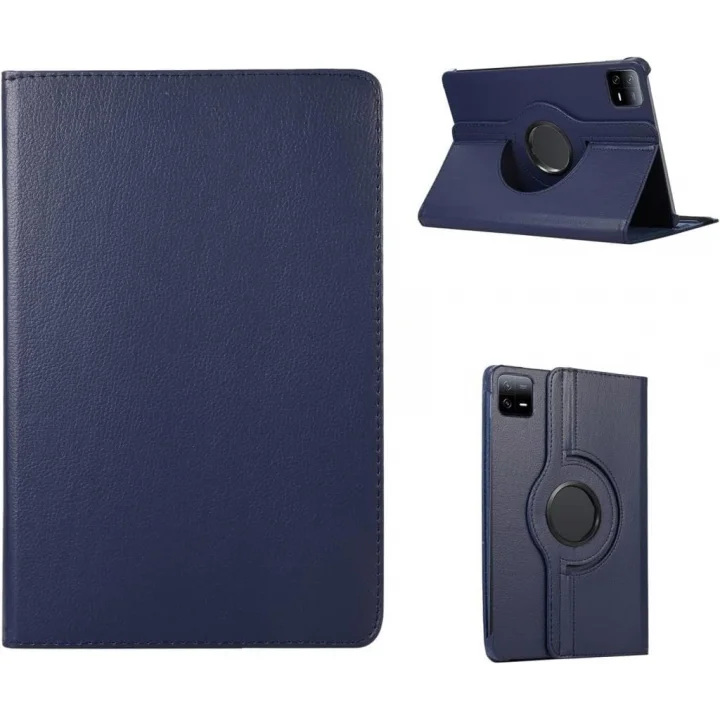 Xiaomi Pad 6/6 Pro 11 inç ile uyumlu Kılıf 360 Dönebilen Standlı Case Lacivert