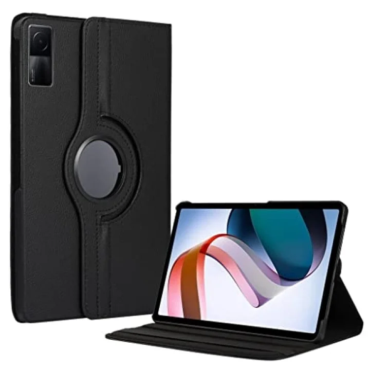 Xiaomi Redmi Pad 10.61inç 2022 ile uyumlu Kılıf 360 Dönebilen Standlı Case Siyah