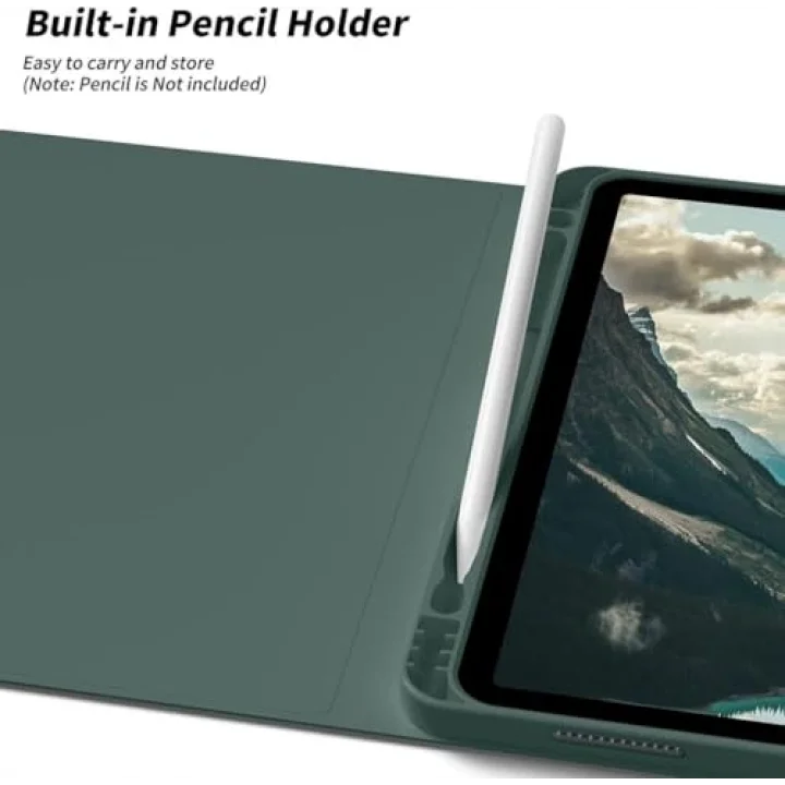 Xiaomi Redmi Pad 2 11inç 2025 ile uyumlu Kılıf Kablosuz Klavyeli Case Mobax Türkçe Klavye Koyu Yeşil