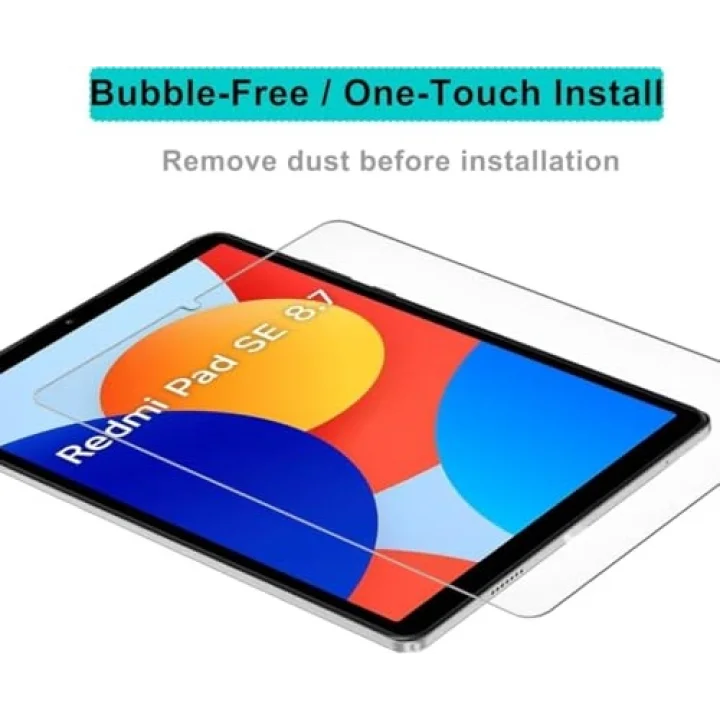 Xiaomi Redmi Pad SE 8.7inç ile uyumlu Tablet Temperli Cam Ekran Koruyucu Şeffaf