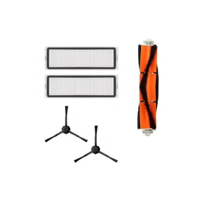 Xiaomi Vacuum Mop 1c 2 in 1-Vacuum Mop Pro 2+3D (DİKKAT: KAMERALI-PLUS GLOBAL)-Vacuum Mop 2 Ultra-Vacuum Mop 2c Uyumlu Hepa Filtre,Fırça Yedek Parça Seti-Siyah 5 li