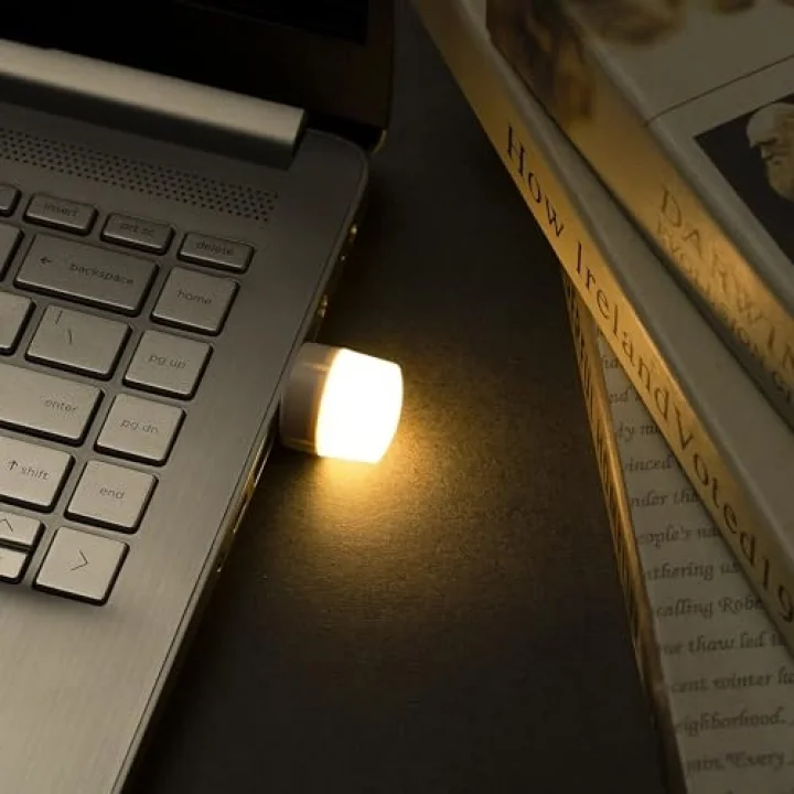 Xspring Mini Usb Led Işık Lambası, 6 Adet Usb Fişli Led Gece Lambası, Yatak Odası, Koridor, Kamp, Okuma, Uyku için Rgb Taşınabilir Ortam Lambası (Sıcak Işık)