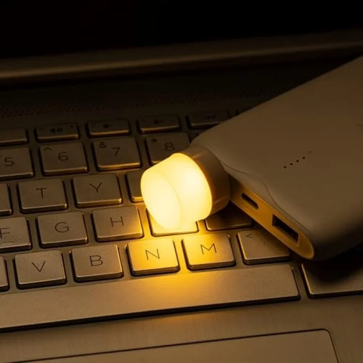 Xspring Mini Usb Led Işık Lambası, 6 Adet Usb Fişli Led Gece Lambası, Yatak Odası, Koridor, Kamp, Okuma, Uyku için Rgb Taşınabilir Ortam Lambası (Sıcak Işık)