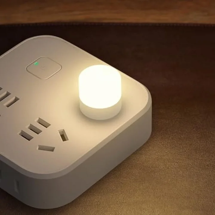 Xspring Mini Usb Led Işık Lambası, 6 Adet Usb Fişli Led Gece Lambası, Yatak Odası, Koridor, Kamp, Okuma, Uyku için Rgb Taşınabilir Ortam Lambası (Sıcak Işık)
