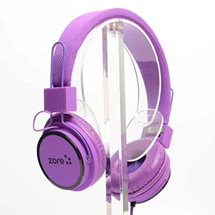 Y-6338 MP3 3.5mm Kulaküstü Kulaklık – HD Ses Kalitesi, Mikrofonlu, iOS ve Android Uyumlu, Yumuşak Silikon Pedli Rahat Tasarım (Mor)