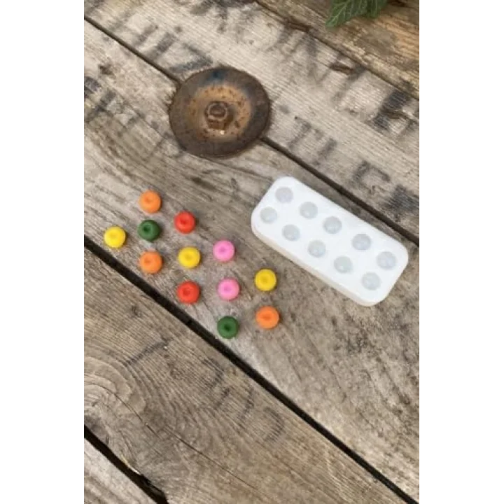 Yaban Mersini Onlu Mum Kalıbı (Silikon) (Küçük Süsleme Kalıbı) 1 Adet