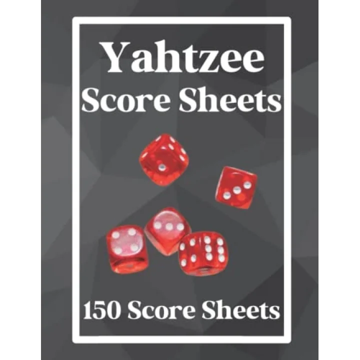 Yahtzee Score Sheets: Large Print, 8.5x11