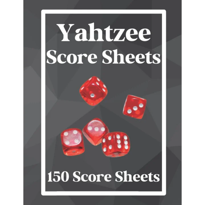 Yahtzee Score Sheets: Large Print, 8.5x11