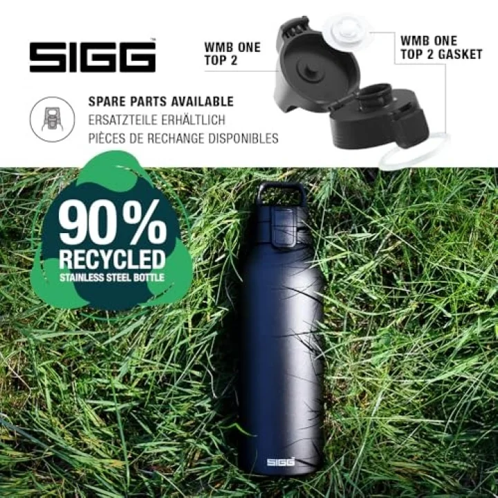 Yalıtımlı içecek şişesi – termos Shield Therm One Black – gazlı içecekler – sızdırmaz – bulaşık makinesinde yıkanabilir – BPA içermez –%90 geri dönüştürülmüş paslanmaz çelik – siyah – 1,5 l