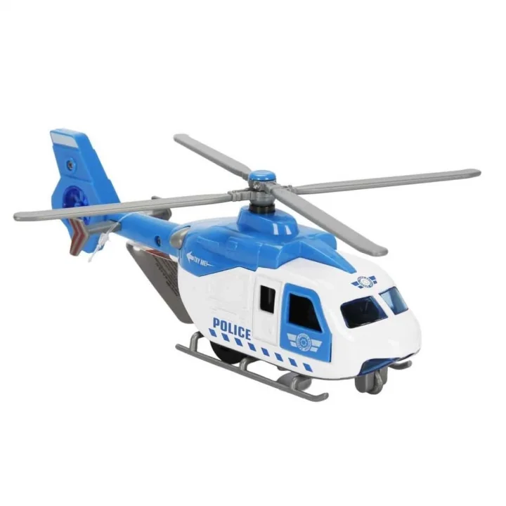 YamanHobi Çek Bırak Metal Helikopter 20 cm - Mavi