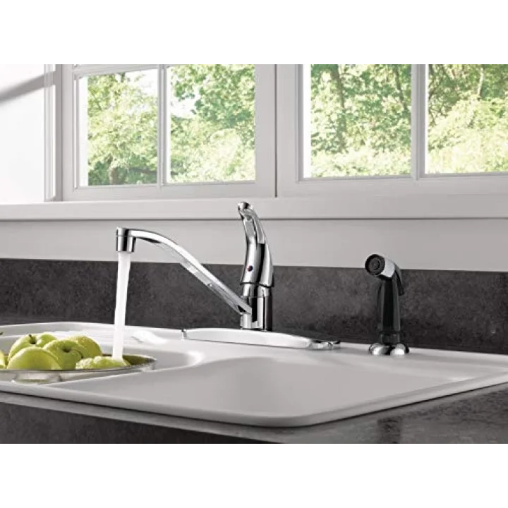 Yan Püskürtücülü Tek Kolu Evye Bataryası, Krom P115LF