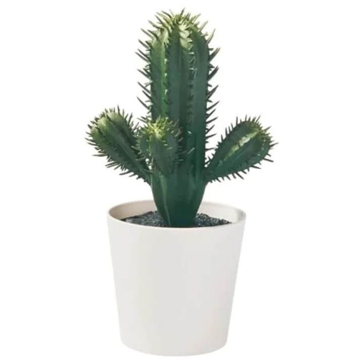 Yapay bitki, yeşil, 6 cm, kaktüs, iç/dış mekan