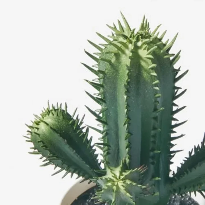 Yapay bitki, yeşil, 6 cm, kaktüs, iç/dış mekan