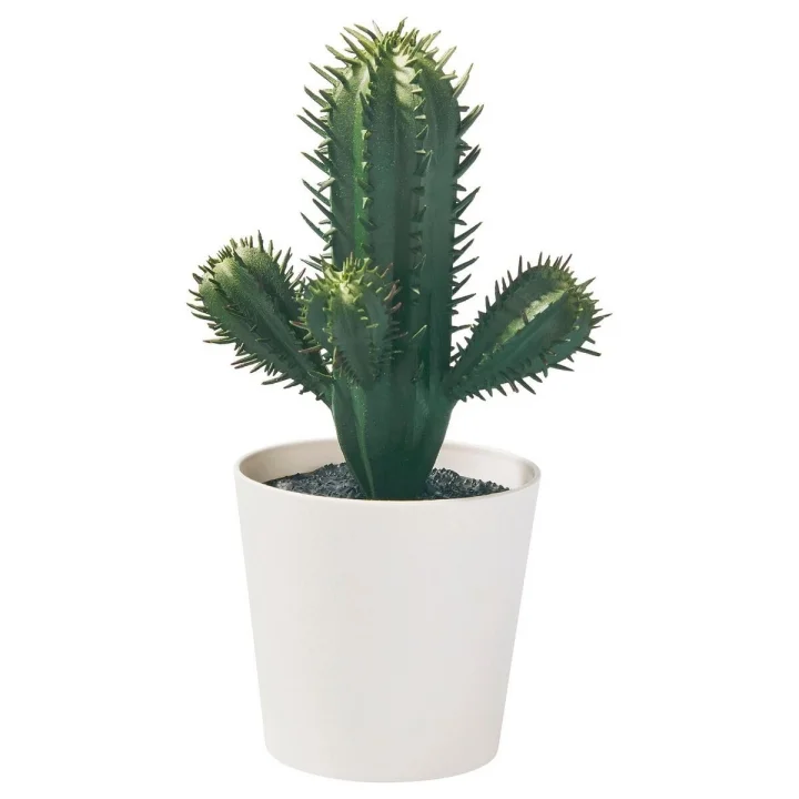 Yapay bitki, yeşil, 6 cm, kaktüs, iç/dış mekan