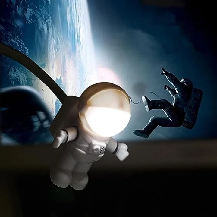Yaratıcı Astronot USB Işık Esnek USB Led Işık Dizüstü Bilgisayar, Masaüstü, PC ve MAC Bilgisayar için, Güç Bankası veya Dizüstü Bilgisayardan Güç