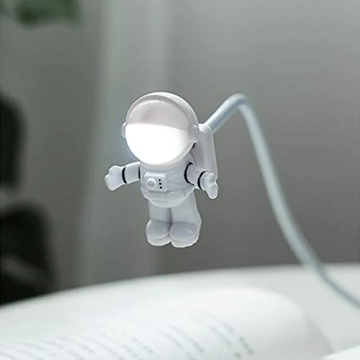Yaratıcı Astronot USB Işık Esnek USB Led Işık Dizüstü Bilgisayar, Masaüstü, PC ve MAC Bilgisayar için, Güç Bankası veya Dizüstü Bilgisayardan Güç