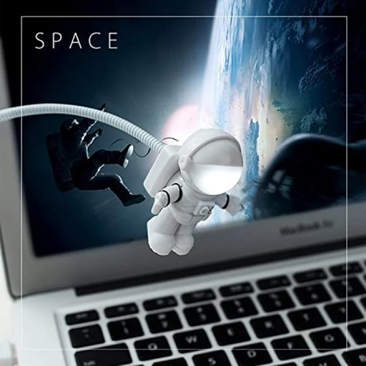 Yaratıcı Astronot USB Işık Esnek USB Led Işık Dizüstü Bilgisayar, Masaüstü, PC ve MAC Bilgisayar için, Güç Bankası veya Dizüstü Bilgisayardan Güç