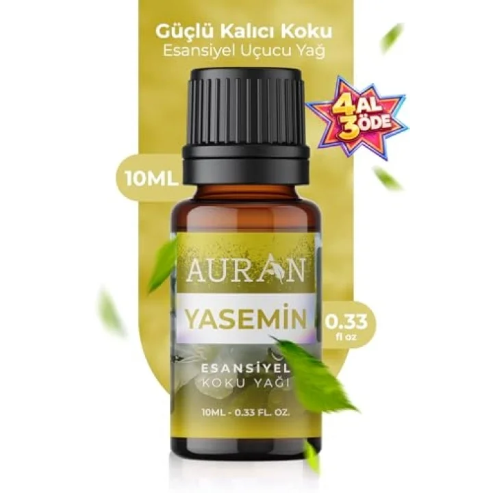 Yasemin Esansiyel Uçucu Koku Yağı Difüzör Esansı Buhurdanlık Yağı Aromaterapi Yağı 10ml