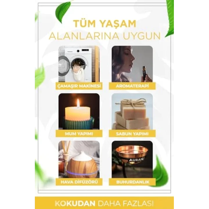 Yasemin Esansiyel Uçucu Koku Yağı Difüzör Esansı Buhurdanlık Yağı Aromaterapi Yağı 10ml