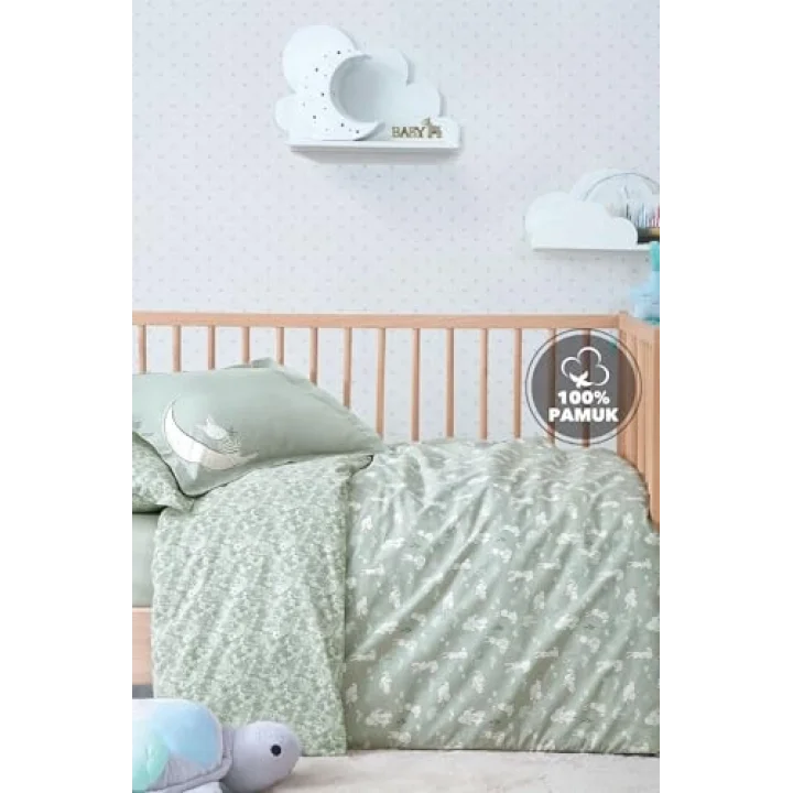 Yataş Mini Rabbit Ranforce Bebek Nevresim Takımı, 100 x 150