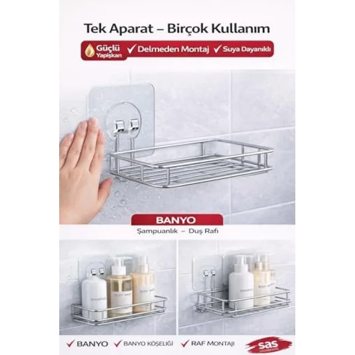 Yedek 2 Adet Yapışkanlı Askılık Sticker Nocolor