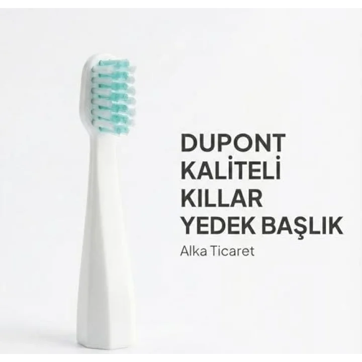 Yedek Başlık Taşınabilir Sonik Diş Fırçası x2