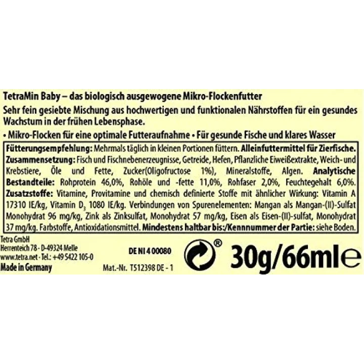 Yem Tetramin Baby 66 ml