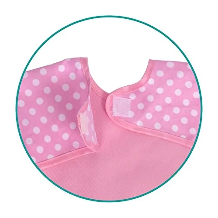 Yeni Ekonomik Kollu Mama Önlüğü Pembe - Mommyslab
