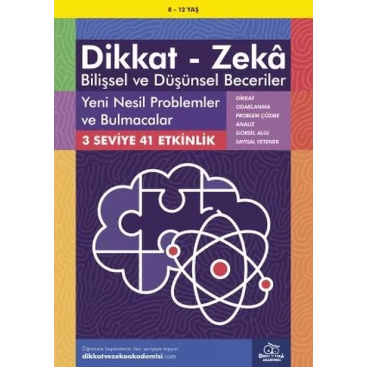 Yeni Nesil Problemler ve Bulmacalar (8-12 Yaş) - Dikkat Zeka