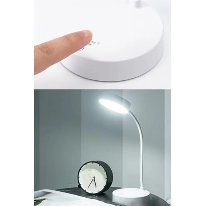 Yeni Nesil Şarjlı Masa Lambası Akrobatik Renk Seçenekli 20 Ledli Dokunmatik Flexible Lamba