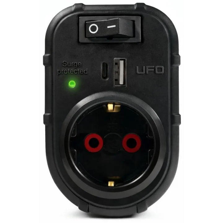 Yeni Tekli Akım Korumalı Priz, 5V 2,4A USB ve Type-C ile Hızlı Şarj, Anahtarlı Topraklı Priz, Sürekli Koruma, 16 A 250 V, Max 3500 W Aşırı Yük Koruması (Gri)