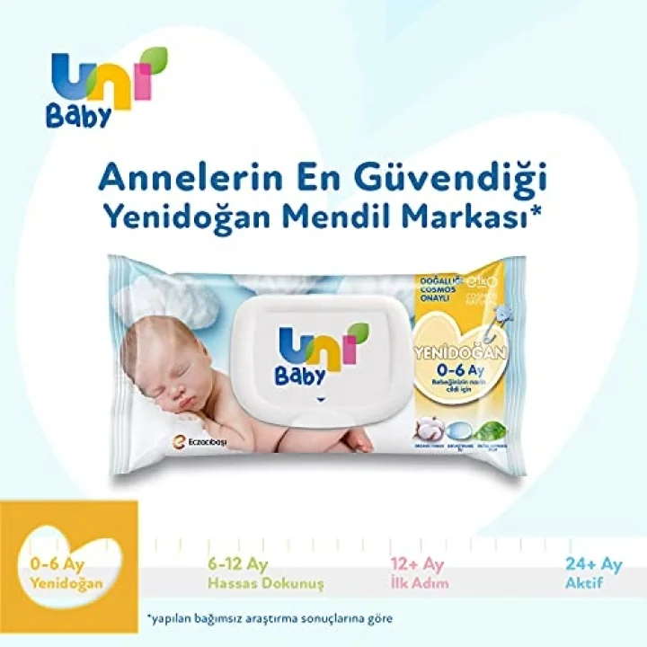 Yenidoğan Islak Mendil 3*40 Yaprak