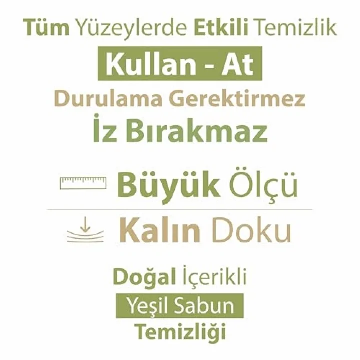 Yer Havlusu Yeşil Sabun 50 Yaprak