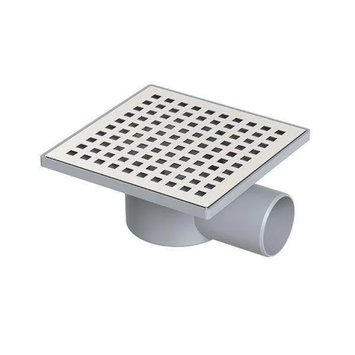 Mey İthalat® Yer Süzgeci Kare 15X15 cm 70 mm Yandan Çıkışlı