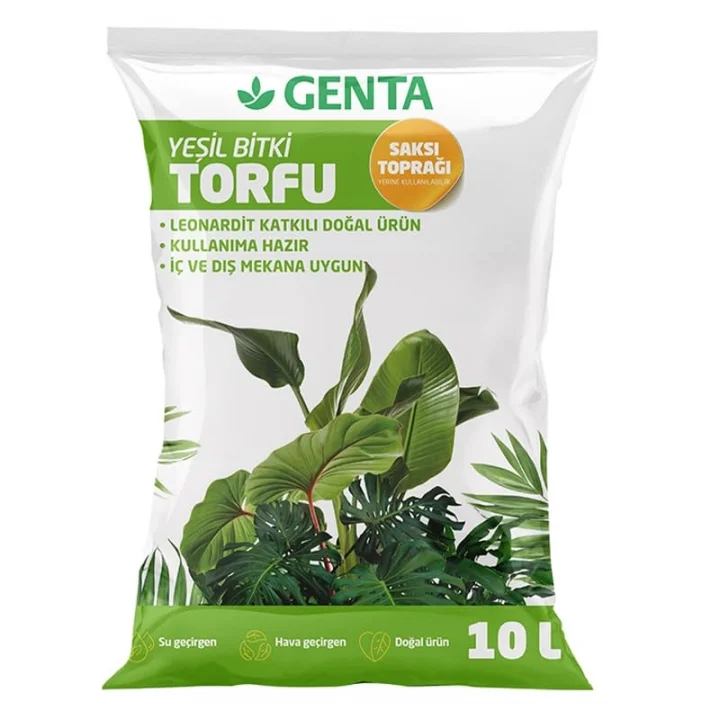 Yeşil Yapraklı Bitkiler İçin Torf Toprak 10 Lt