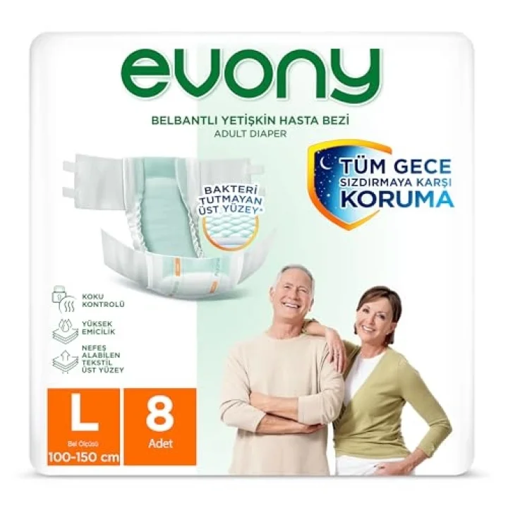 Yetişkin Bezi Bakteri Tutmayan Yüzey Large 8 li