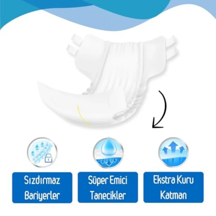 Yetişkin Hasta Bantlı Bez X-Large 7 Adet - Deneme Paketi, Emici