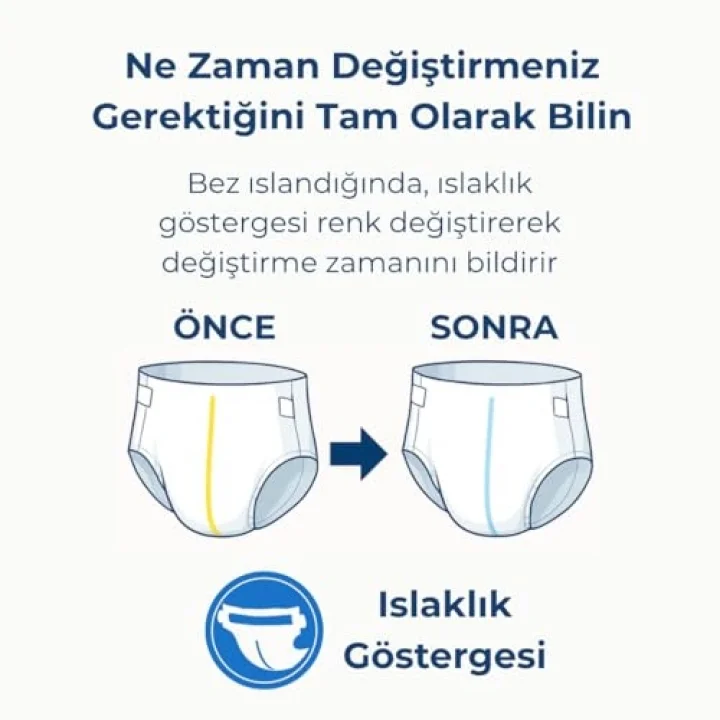 Yetişkin Hasta Bantlı Bez X-Large 7 Adet - Deneme Paketi, Emici
