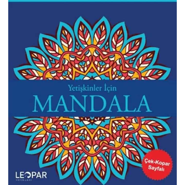 Yetişkinler İçin Mandala - Lacivert
