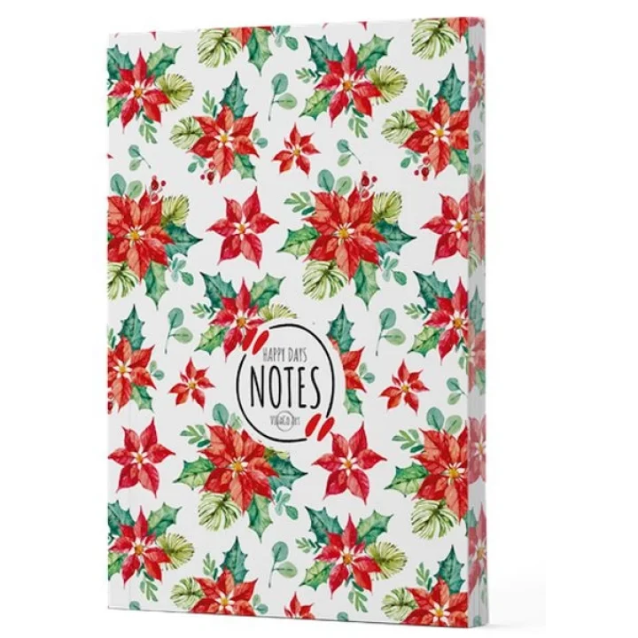 Yılbaşı 6 - Yan Boyamalı Çizgili Defter