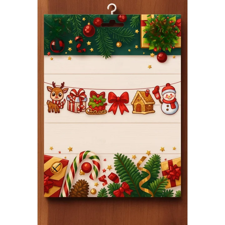 Yılbaşı Ağacı Süsü, Şekillendirilmiş Noel Figürleri, Parti Mazemeleri, Yılbaşı Dekoratif Banner (Banner)