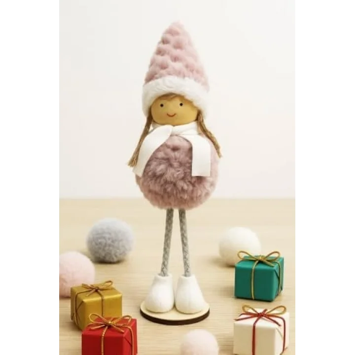Yılbaşı Çam Ağacı Süsü Dilek Perisi Pembe 20 cm