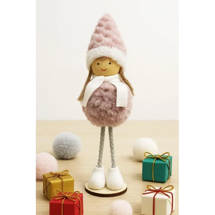 Yılbaşı Çam Ağacı Süsü Dilek Perisi Pembe 20 cm