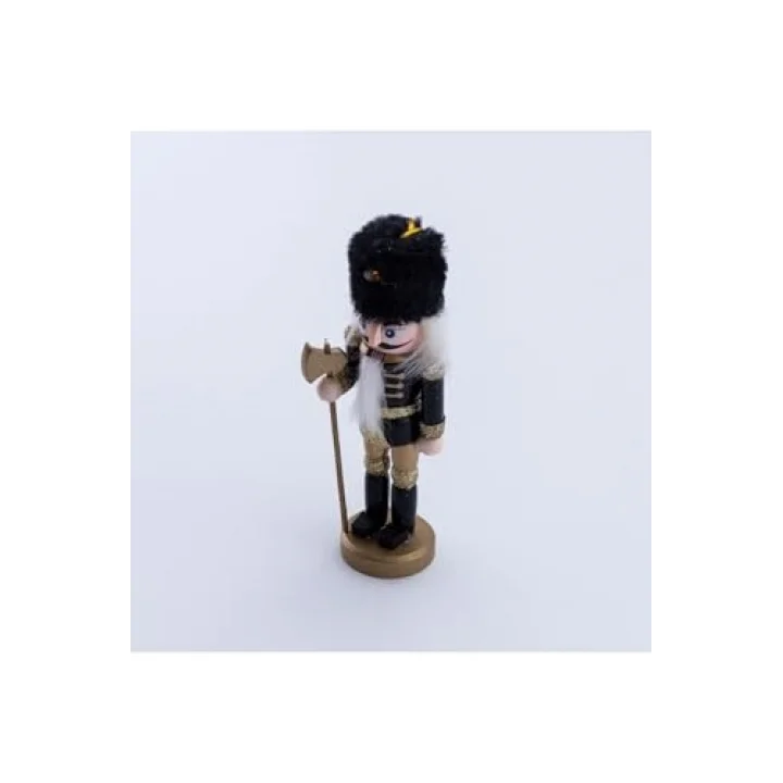 Yılbaşı Süsü Kurşun Asker Seti, 13 Cm, Siyah 4 Adet