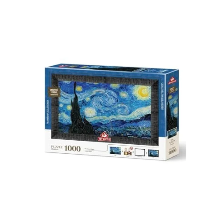 Yıldızlı Gece 1000 Parça Çerçeveli Puzzle