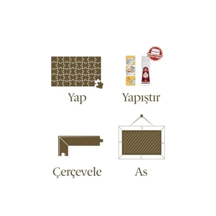 Yıldızlı Gece 1000 Parça Çerçeveli Puzzle