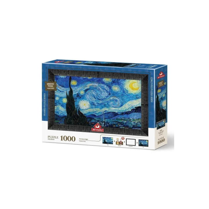 Yıldızlı Gece 1000 Parça Çerçeveli Puzzle