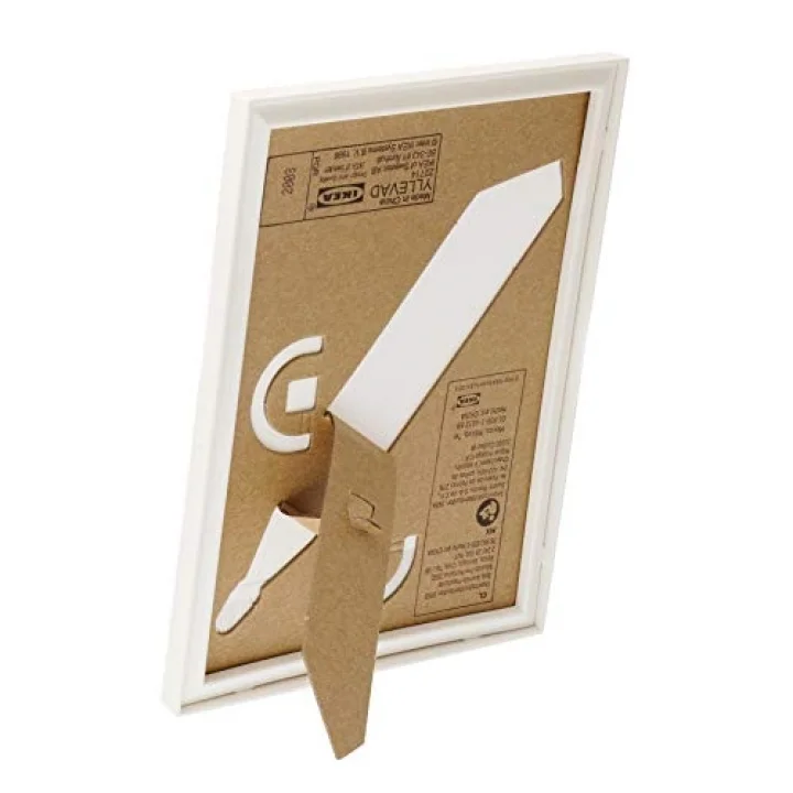 Yllevad resim çerçevesi. 4 ADET, 13 x 18 cm, hafif, plastik ve karton, beyaz