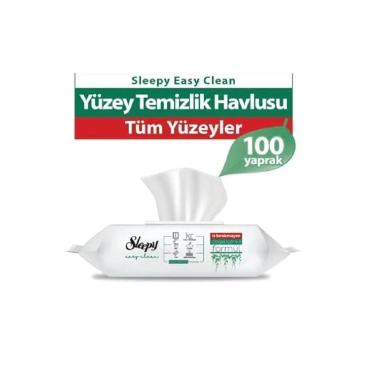 Yüzey Temizlik Havlusu 100adet Beyaz Sabun Sirkeli