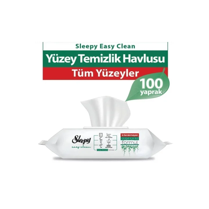 Yüzey Temizlik Havlusu 100adet Beyaz Sabun Sirkeli